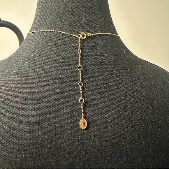 Juicy Couture Orange Skull Charm Gold Necklace - Picture 4 of 7